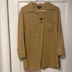 Jones New York Women's Tan Blouse